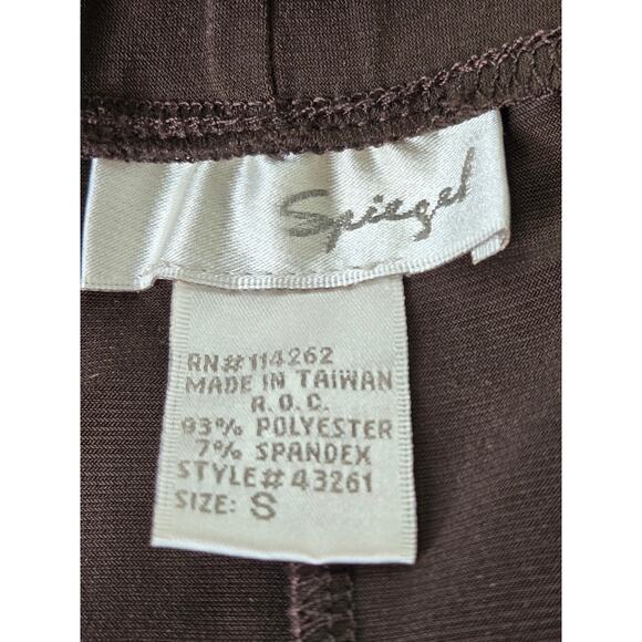 Spiegel EUC Vintage maxi high waist halter twist formal gown Small 6 dark brown - Picture 4 of 13